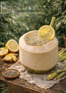 Tropical detox coconut